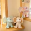 YOLOGO Thú Nhồi Bông, Cotton Kết Cấu Mềm Mại Voi Đồ Chơi Sang Trọng, Phong Cách Hoạt Hình Kawaii Gối Nhẹ Nhàng Cho Trẻ Sơ Sinh Sử Dụng