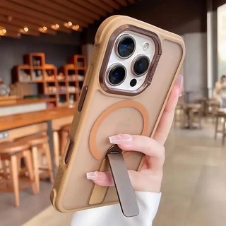 Ốp điện thoại hút từ tính khung kim loại vô hình tiên tiến cho iPhone16 15 14 13 12 11 Pro Max chống sốc bảo vệ camera chống rơi mờ mặt sau cứng