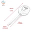 1 Chiếc Xe Máy Uncut nk Chìa Khóa Embryo Phù Hợp Cho YZF XJR1300 FJR1300 MT09 MT07 XJ6 TMax FZ6 FZ8 R3 R1 R6 VN