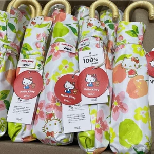 Ô che nắng Hello Kitty chính hãng, chất liệu vinyl siêu nhẹ, chắn nắng hiệu quả.