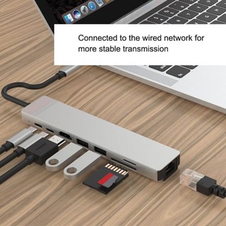 USB C Type 3.0 Cổng Độ + PD100W 8In1 HDMI Hub Laptop Chia phù hợp mọi gia đình PC Cao TypeC hàng chính hãng RJ45 TF SD