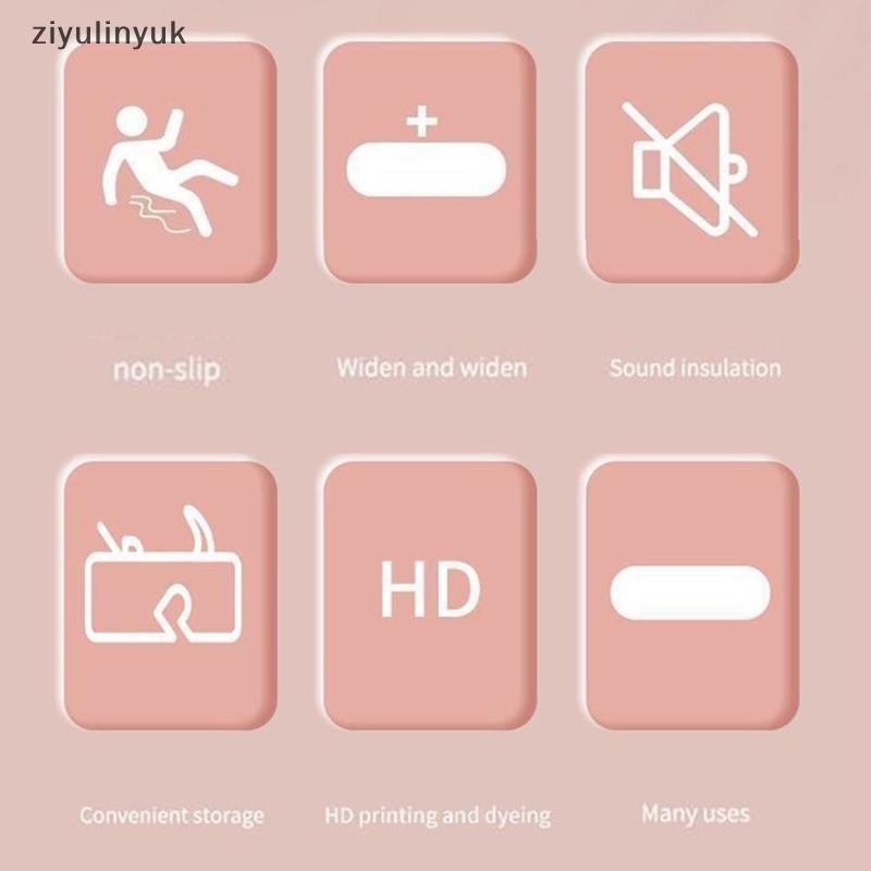 ZiYulinYuk Nhảy Dây Thảm Yoga Chống Sock và Kháng Trơn, Phù Hợp cho Thể Dục tại Nhà