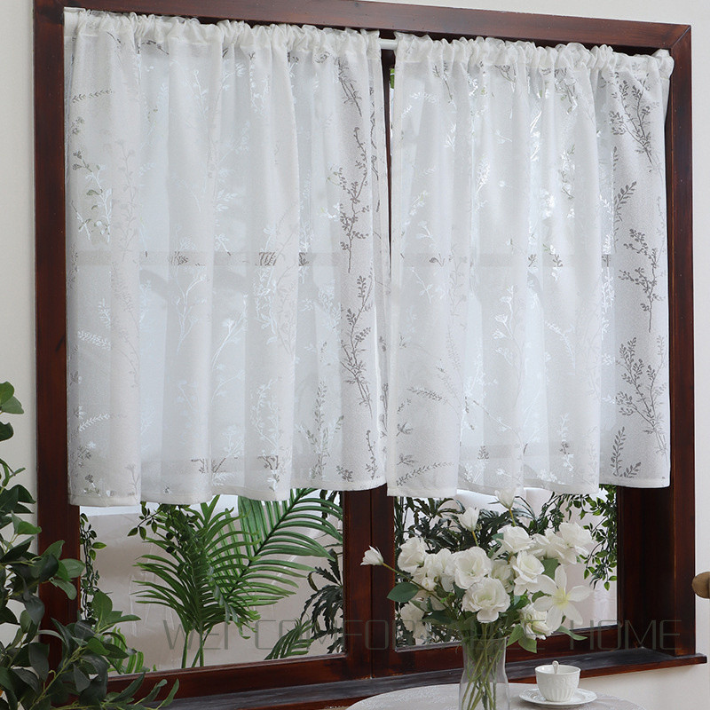 Hoàn Thành Rèm Phân Vùng Cửa Sổ Màn Hình Rèm Pháp Trắng Phòng Khách Ban Công Vịnh Cửa Sổ Rèm Có Thể Tùy Chỉnh