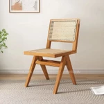 Ghế ăn bằng gỗ Bắc Âu Ghế mây Ghế bành tại nhà Phong cách Nhật Bản Ghế mây ban công Chandigarh Giải trí retro Nhà nghỉ — ảnh 6