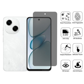 2 trong 1 Tecno Spark Go 1 Kính cường lực chống gián điệp Bảo vệ màn hình riêng tư cho Tecno Spark 40c 40 Pro Go 1S 2024 40 30C 30 20 Pro 4G 5G & Phim ống kính máy ảnh