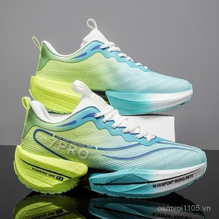 Giày chạy bộ thể thao ngoài trời carbon, chống trơn trượt cho marathon, phù hợp nam nữ