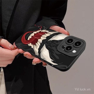 Ốp Điện Thoại Niche Graffiti Sáng Tạo Độc Đáo Tấn Công Venom Thích Hợp Cho iPhone 16plus 15 14promax 13 12pro x 16pro 15pro 14 13pro 12promax 7plus Ốp Chống Va Đập