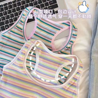Thể thao sọc lưng cho cô gái năng động, không dây với miếng lót ngực, bra màu sắc rực rỡ