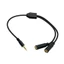 GODD Mạ Vàng TRRS 2 5 Mm Nam Đến Đôi 2 5 Mm Cáp Nữ Âm Thanh Dây Cho Tai Nghe Mics Adapter Độ Trung Thực Âm Thanh