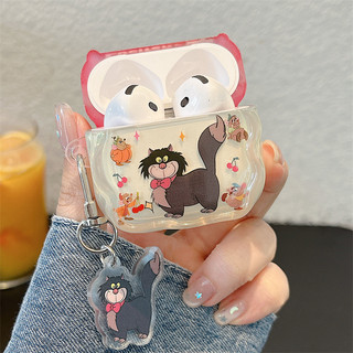 Cat Lucifer cho AirPods 1 / 2 3 Pro Pro Pro2 Airpod4 Bộ tai nghe Vỏ bảo vệ Bluetooth không dây AirPods Pro 3 4 Vỏ bảo vệ tai nghe