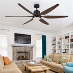 QUẠT TRẦN 6 CÁNH sải 137 & 167cm có đèn, ĐỘNG CƠ LÕI ĐỒNG, 6 cấp gió 3 màu đèn, có remote (Bảo hành 2 NĂM) — ảnh 7