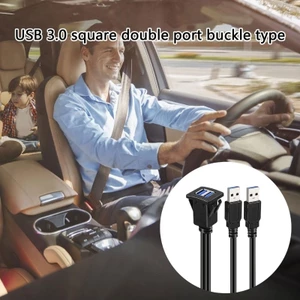 BTM Dây nối dài bảng điều khiển cổng đôi USB3 0 tốc độ nhanh có khóa chụp để sử dụng ngoài trời