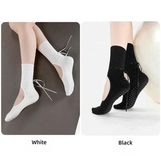 Tất Pilates WEAVELYF từ cotton, thấm mồ hôi và thoáng khí, thiết kế ống giữa chống trượt