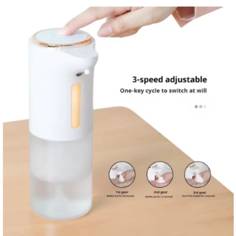 Hộp đựng xà phòng xốp không chạm thông minh Cảm biến tự động 3 tốc độ, Máy rửa tay điện tường / máy tính để bàn cho phòng tắm
