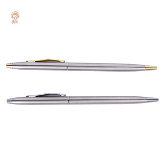 Twe 1 Bút Bi Kim Loại Văn Phòng Phẩm Thanh Inox Xoay Bút Ballpen VN
