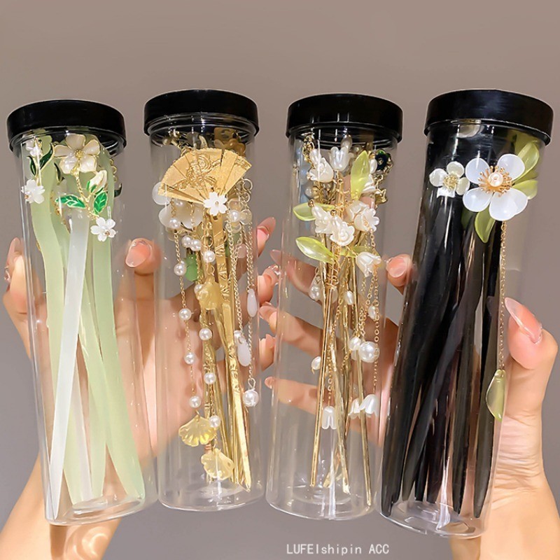 Mới Phong Cách Trung Quốc Cổ Kẹp Tóc Nữ Cao Cấp Cảm Giác Bước Lắc Tua Rua Kẹp Tóc Phụ Kiện Tóc