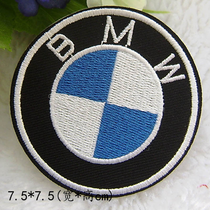 Khâu Trên Sắt Trên Thêu Miếng Dán BMW Đua Xe Thiết Kế Logo Quần Áo Lỗ Sửa Chữa Huy Hiệu Xe Máy Ký DIY Miếng Dán Dành Cho Người Phụ Nữ Túi