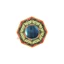 Gương ZENZON lồi Dent Bagua, Gương mặt bằng thép không gỉ may mắn Bagua Gương phong thủy, Gương hình bát giác cổ điển tinh tế Bagua Gương gỗ trang trí văn phòng