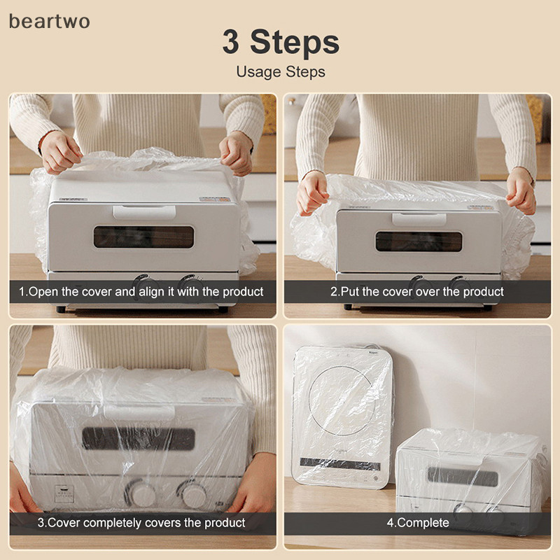 < Beartwo > 10 Chiếc Nội Thất Vỏ Nhựa Chống Bụi Dùng Một Lần Làm Dày Nâng Cấp Vải Thả Cho Nồi Điện Lò Nướng Quạt Điện Đẹp