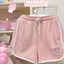 Quần short thể thao thêu hình hoạt hình Sanrio mới, phù hợp mùa hè