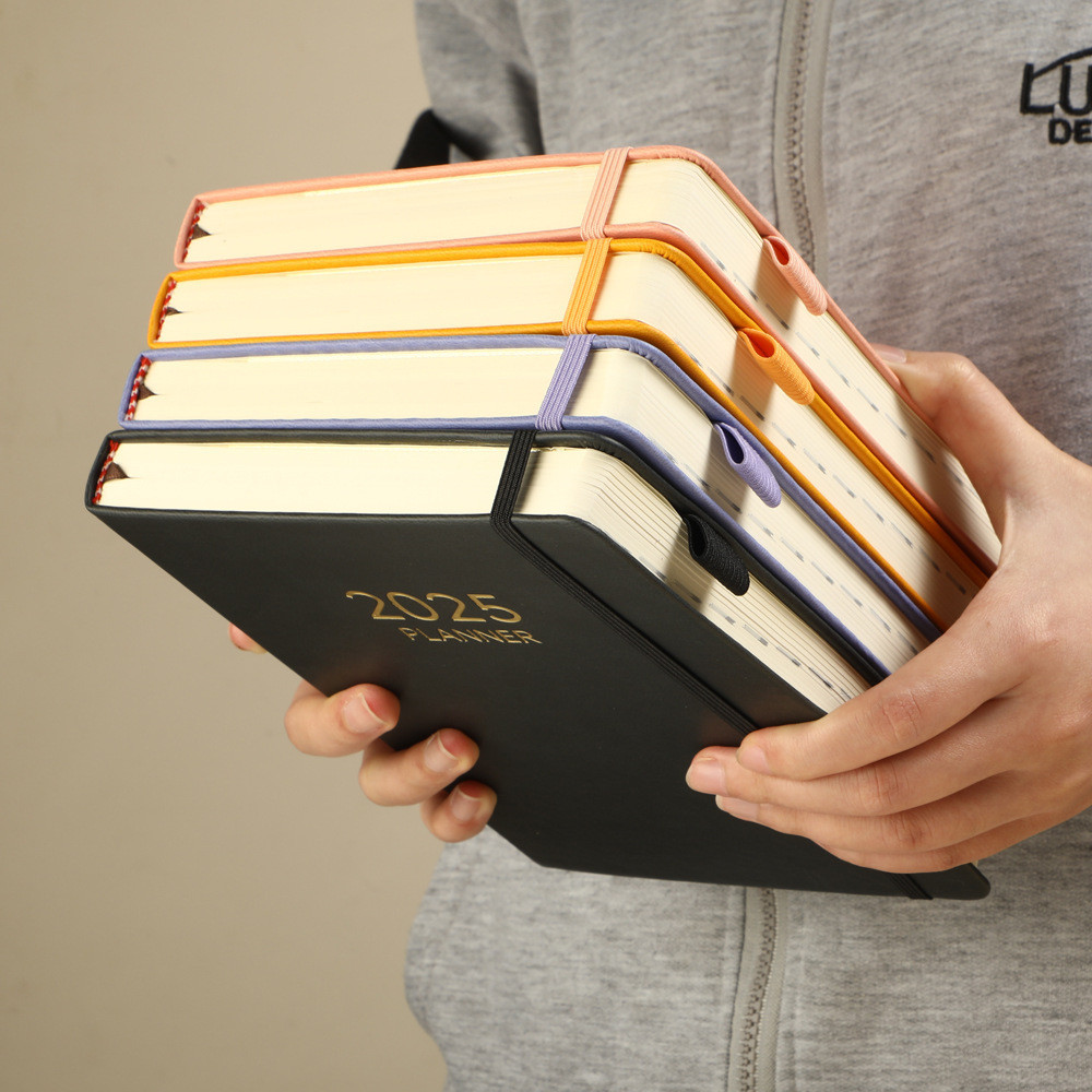2025 / 2026 A5 Tiếng Anh Đàn Hồi Ban Nhạc Notebook Dây Đeo Sách Notepad Lịch Sketchbook Văn Phòng Ghi Chú Sách Giải Phóng Mặt Bằng Dự Thảo Sách