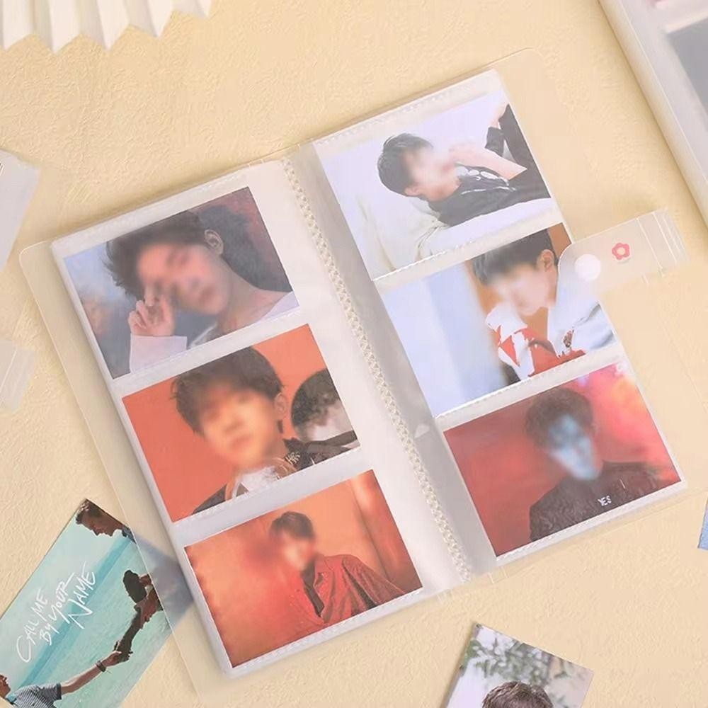AWNGD 1 Cái Hộp Đựng Thẻ Hình Ảnh, Album Ảnh Sách PVC, Sáng Tạo Trong Suốt 80 / 160 Khe Cắm 3 / 4 / 5 / 6 / 7 Inch Photocard Chủ Thần Tượng Ngôi Sao