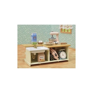 Sylvanian Families furniture [Island Kitchen] CA-423 ST Mark certified, toy doll house