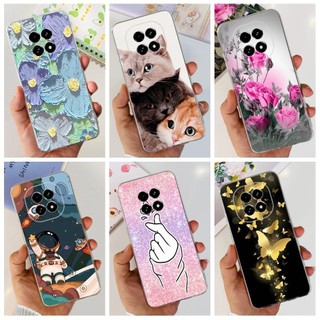Ốp Chống Sốc Cho Realme V60 RMX3995 / Realme V60s RMX3996 Vỏ Trong Suốt Phi Hành Gia Hoa Phổ Biến Cho RealmeV60 Ốp Lưng