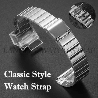Dây đeo đồng hồ cổ điển Dây đeo đồng hồ bằng thép không gỉ 18mm 20mm cho Casio F-91W SGW400 F84 F105 108 A158W 168 AE1200 AE 1300 Dây đeo đồng hồ dành cho nữ Dây đeo cổ tay họa tiết tre