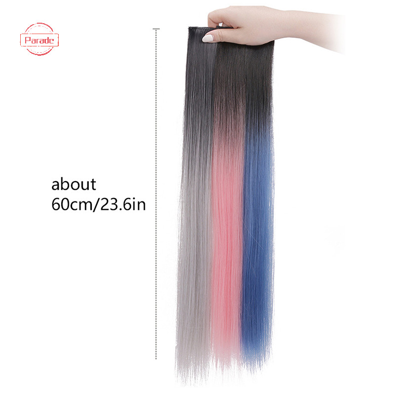 Parade 60cm Tóc Nối Dài Kẹp Tóc Trong Tóc Dài Thẳng Tai Tóc Giả Kẹp Tóc VN