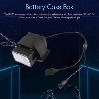👑Vỏ hộp đựng pin DIY 6X 18650 chống nước có nguồn DC 12V và USB cho xe đạp Đèn LED Bộ định tuyến điện thoại di động