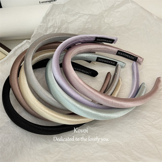 Kovoi / đơn giản Mercerized Thin Headband Sponge Girl Headband Outing Pressed Hair High Skull Hair Bundle All-Match Hairpin Headdress