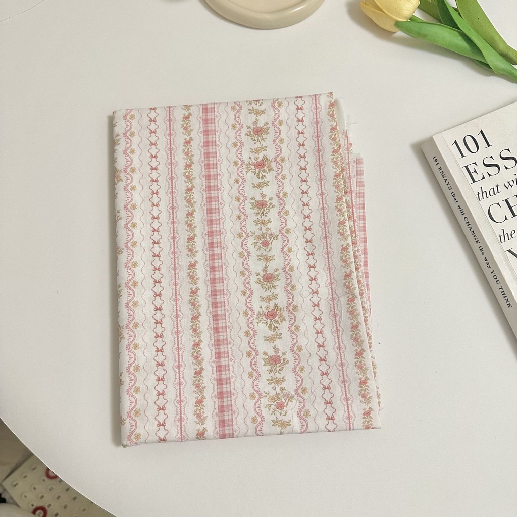 DIY Kỹ Thuật Số In Vải Cotton Nguyên Chất Hoạt Hình Dải Cho Bộ Đồ Ngủ Nữ Quần Áo Vải Trang Trí 0.5 Sân TJ21941