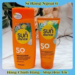 Kem & xịt chống nắng mặt, body Sundance không thấm nước của Đức