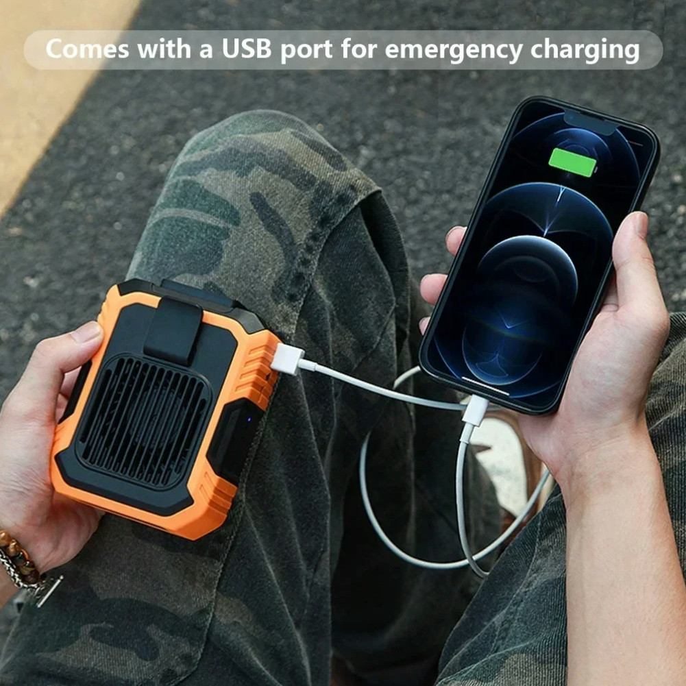 Quạt thắt lưng di động có thể đeo được INOVAGEN với dự trữ điện 4000mAh, Quạt điện có thể sạc lại, Quạt treo cổ có thể điều chỉnh 3 tốc độ