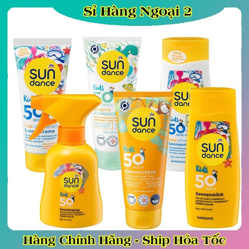 [MẪU MỚI] Kem chống nắng Sundance đi biển, đi bơi chống nước tốt cho mặt và body của Đức