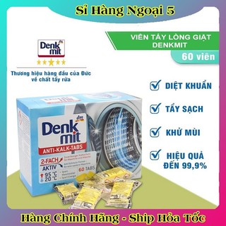 [MẪU MỚI NHẤT] [CẢ HỘP 60v] VIÊN TẨY LỒNG GIẶT DENKMIT ĐỨC