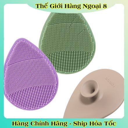 Miếng rửa mặt Silicon và bọt biển Ebelin Đức bền & sạch sâu lỗ chân lông