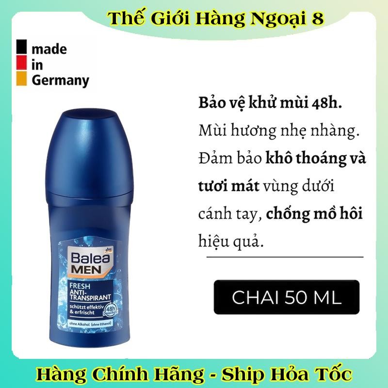 [Hàng nội địa Đức] Lăn khử mùi Balea men của Đức