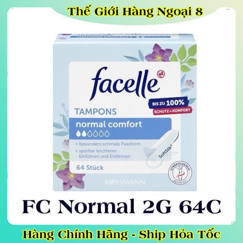 Băng vệ sinh Tampon Facelle đầy đủ size chuẩn Đức - Hàng mới về