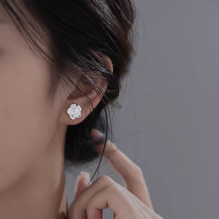 Bông tai bạc S925 Bông tai thời trang đơn giản Bông tai nữ Món quà trang sức