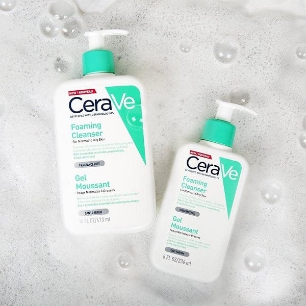 Ảnh COMBO 5 Sữa Rửa Mặt CERAVE giúp làm sạch sâu dành cho DA DẦU Foaming Facial Cleans 30ml x5 4