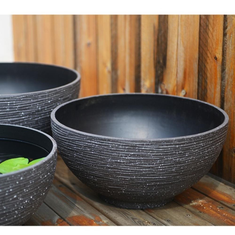 Chậu hoa huệ nước AMLU, chậu bát lớn trồng cây nước độc đáo, cảnh quan chậu mọng nước tinh tế