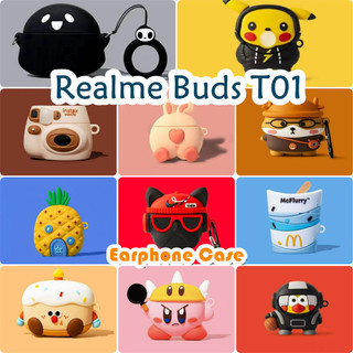 [imamura] Dành Cho Vỏ Realme Buds T01 Vỏ Tai Nghe Silicon Mềm Vỏ Hoạt Hình Hợp Thời Trang SỐ 3