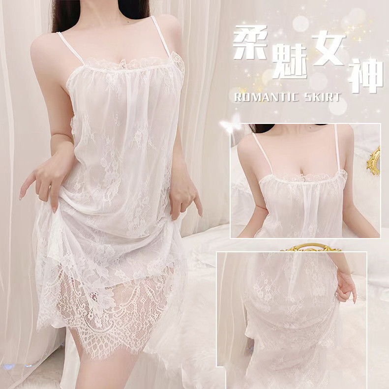 Váy Ngủ Nữ Mùa Hè Ren Rời Công Chúa Bộ Đồ Ngủ Tinh Tế Homewear /