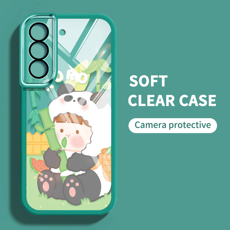 Ốp Điện Thoại YBD Cho Samsung Galaxy S24FE S20FE S21FE S23FE S21 S23 S22 S24 Plus S24 Họa Tiết Dứa Quái Vật Siêu Dễ Thương