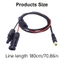 Niki Solars Power Cord MC 4 sang DC7 Bộ chuyển đổi nam 9mm 16AWG để tăng cường kết nối