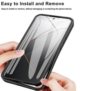 360 Full Cover Redmi 13C 5G Chống Sốc Acrylic Trong Suốt Mặt Trước Mặt Sau Bảo Vệ Hai Mặt Vỏ Điện Thoại Xiaomi Redmi13C Redmi 13C 5G