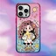 CASECASE X Cô Gái Lấp Lánh Hút Từ Tính Ốp Lưng Acrylic Cứng Cho Apple IPhone 12 13 14 15 16 Pro Max Plus Có Hộp