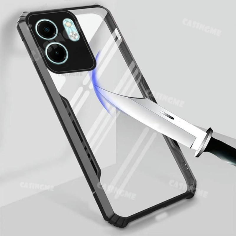 Infinix Smart 9 2024 Vỏ AirBag trong suốt cho Infinix Smart 10 Plus HD hot 50i 9Smart Pro Plus 4G 5G Vỏ chống sốc Vỏ điện thoại cứng trong suốt Bảo vệ mặt sau mỏng